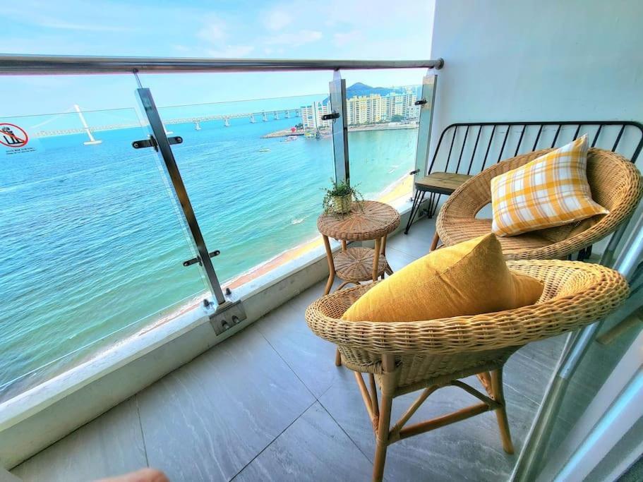 Gwangan-Ri Grand Terrace Ocean View Lägenhet Busan Exteriör bild